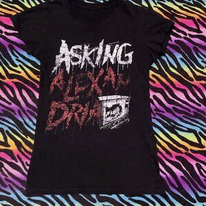 Asking Alexandria Graphic T-Shirt Metalcore Emo Screamo Band Tee